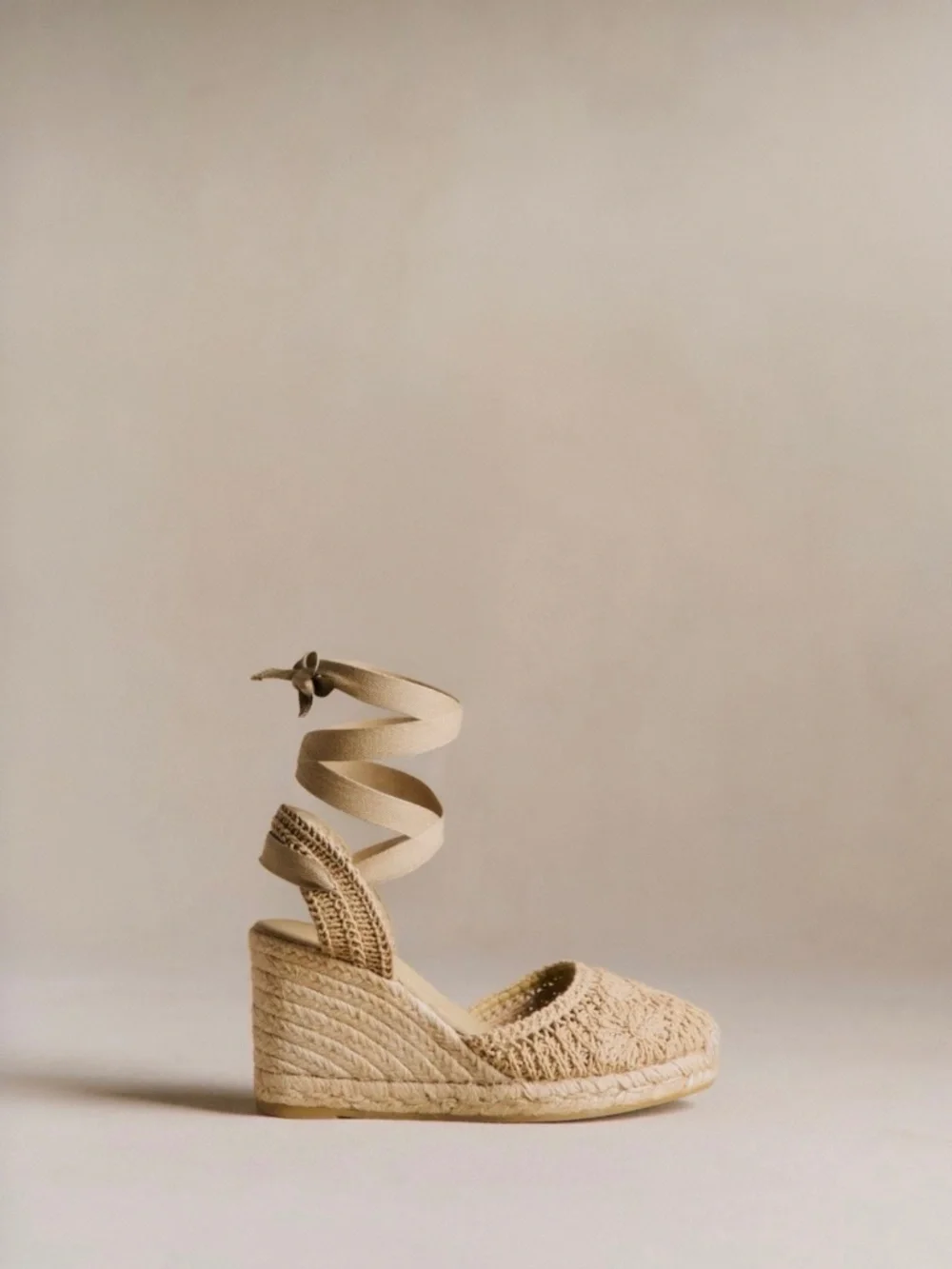 Sezane Diane Espadrilles Natural Macramé - Size US 8